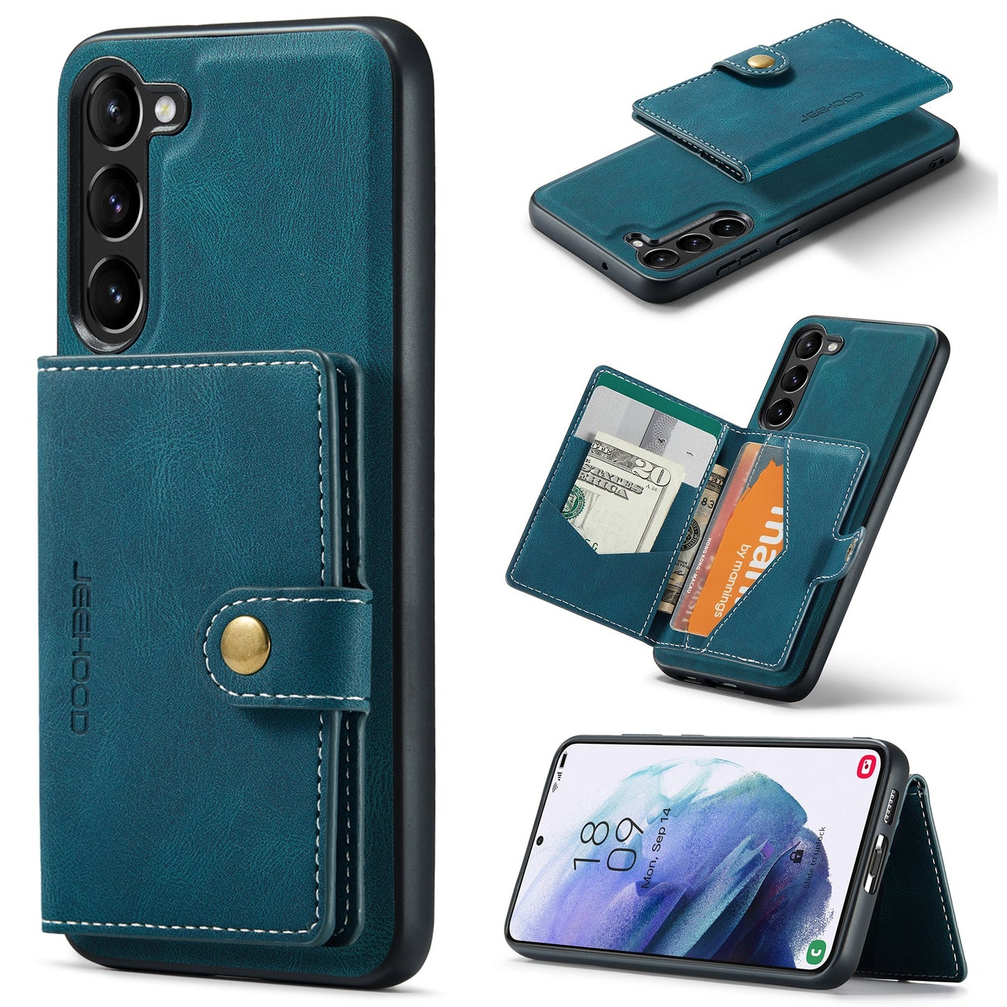 2 in 1 Magnetic Wallet Case For Samsung Galaxy A