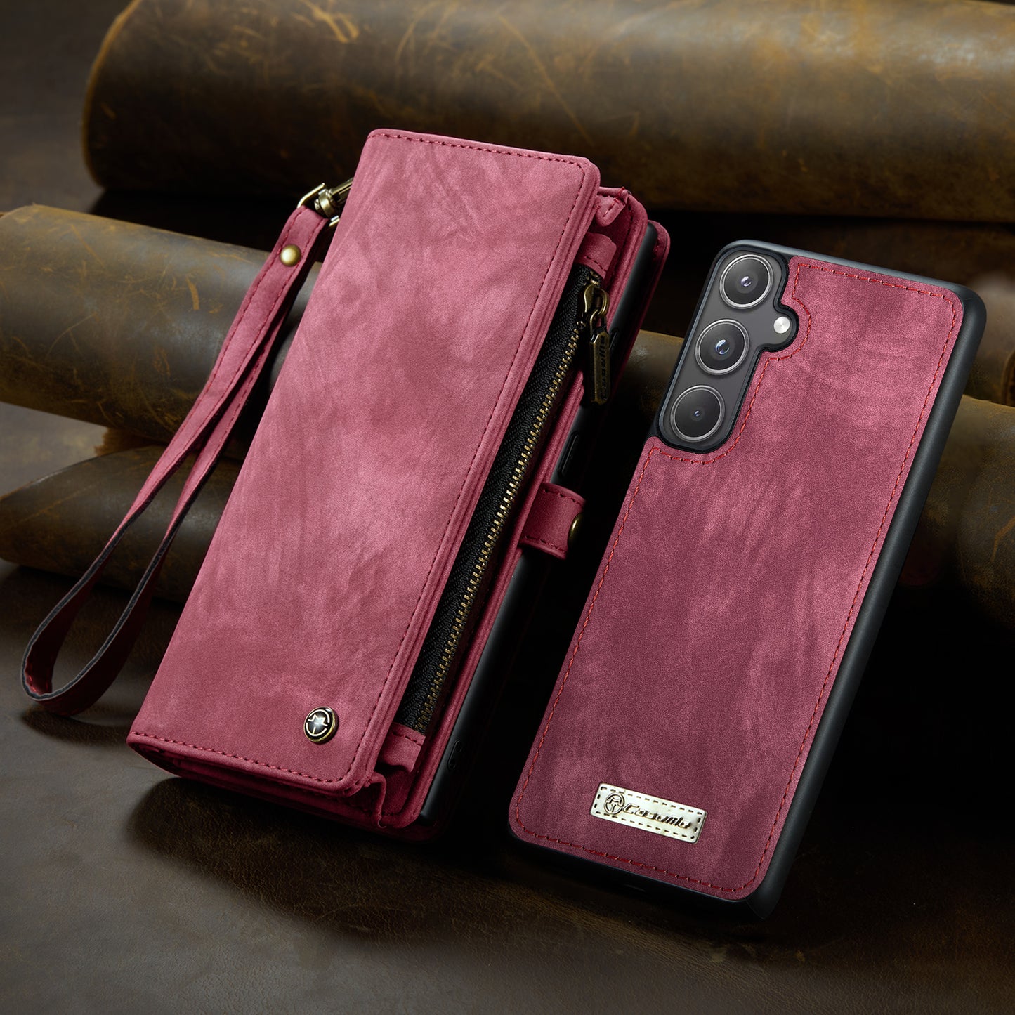 Detachable Leather Wallet Phone Case for Samsung Galaxy