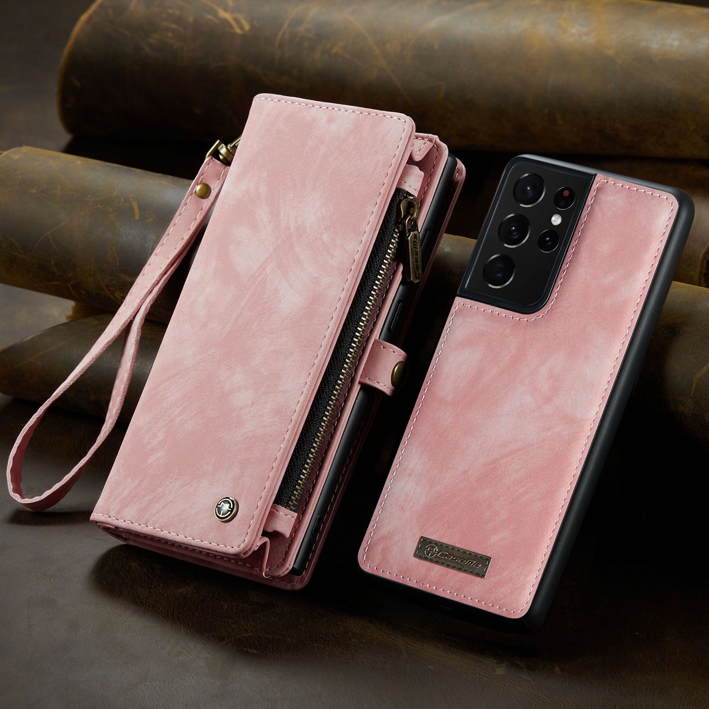 Detachable Leather Wallet Phone Case for Samsung Galaxy