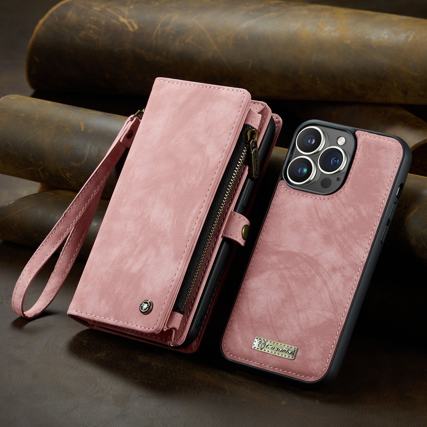 Detachable Leather Wallet Phone Case for iPhone