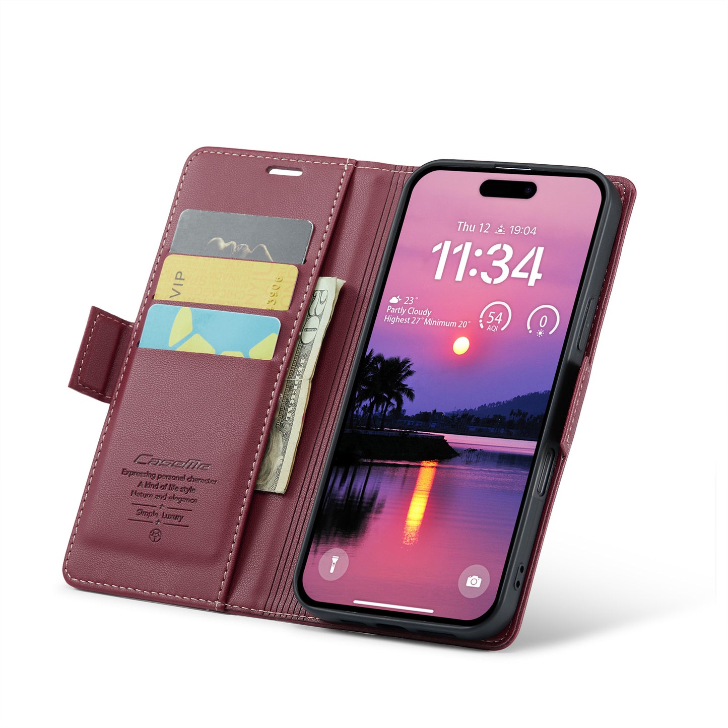 RFID Leather Wallet Phone Case for iPhone