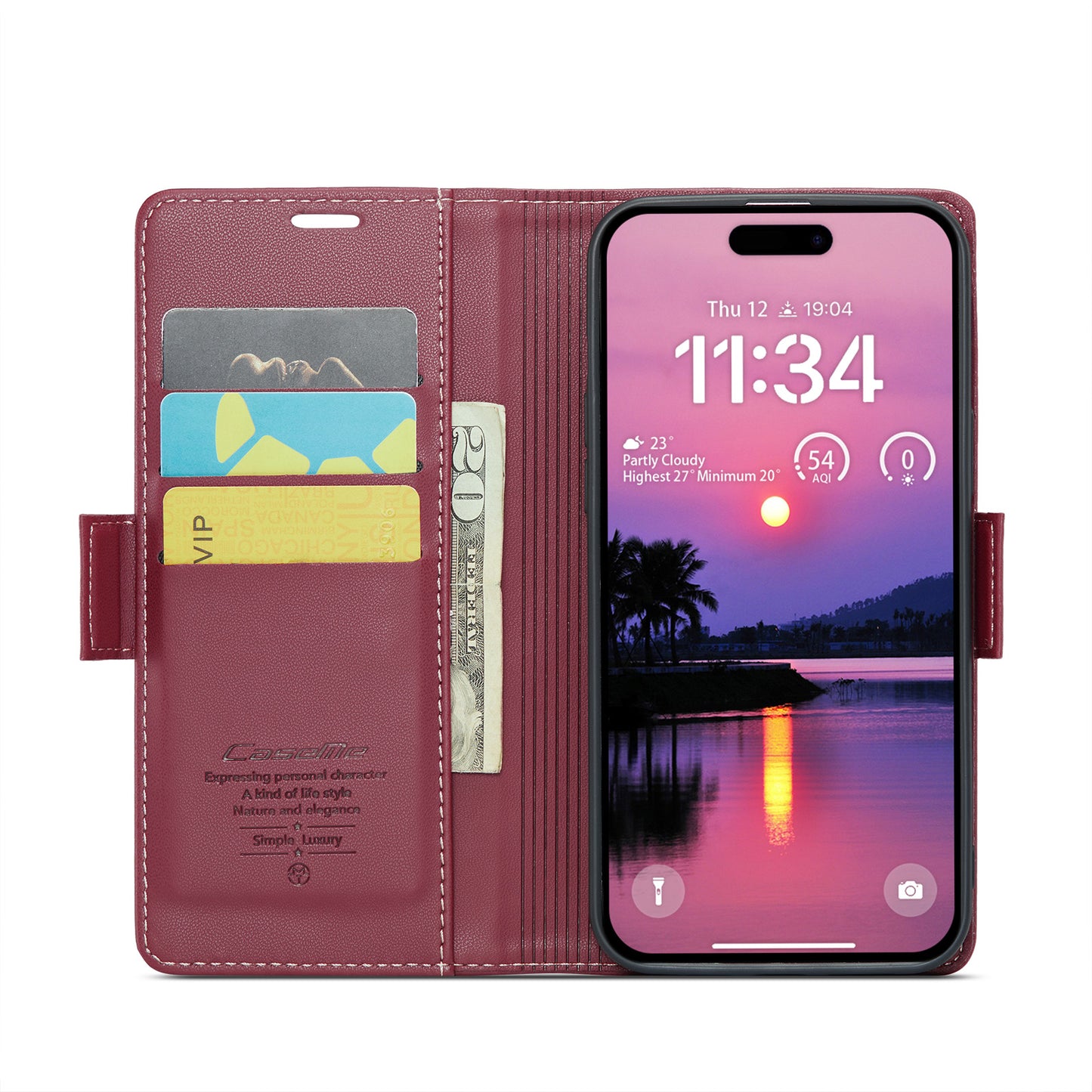 RFID Leather Wallet Phone Case for iPhone