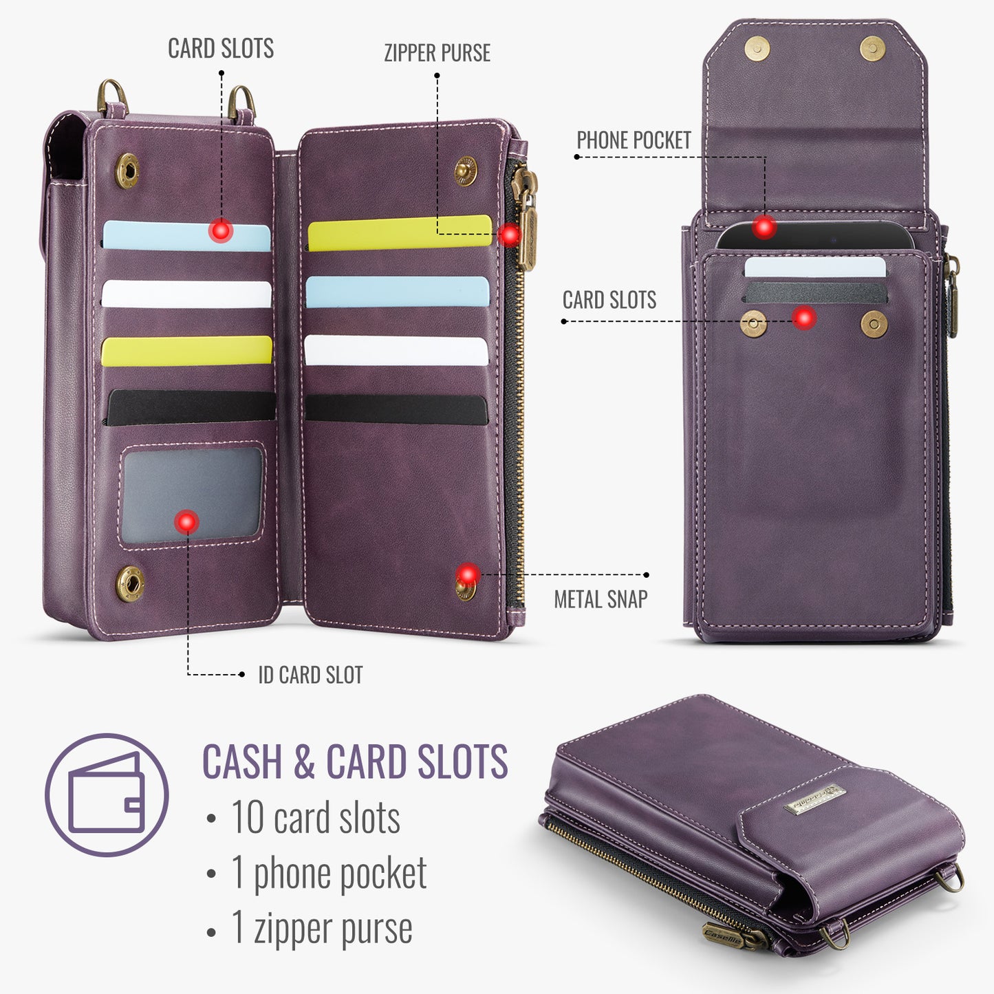 Fashion RFID Crossbody Phone Bag