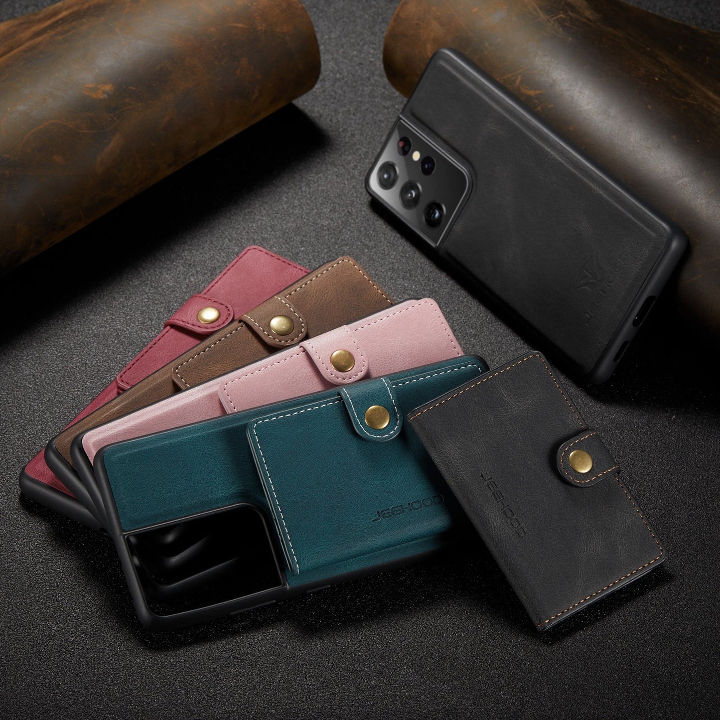 2 in 1 Magnetic Wallet Case For Samsung Galaxy A