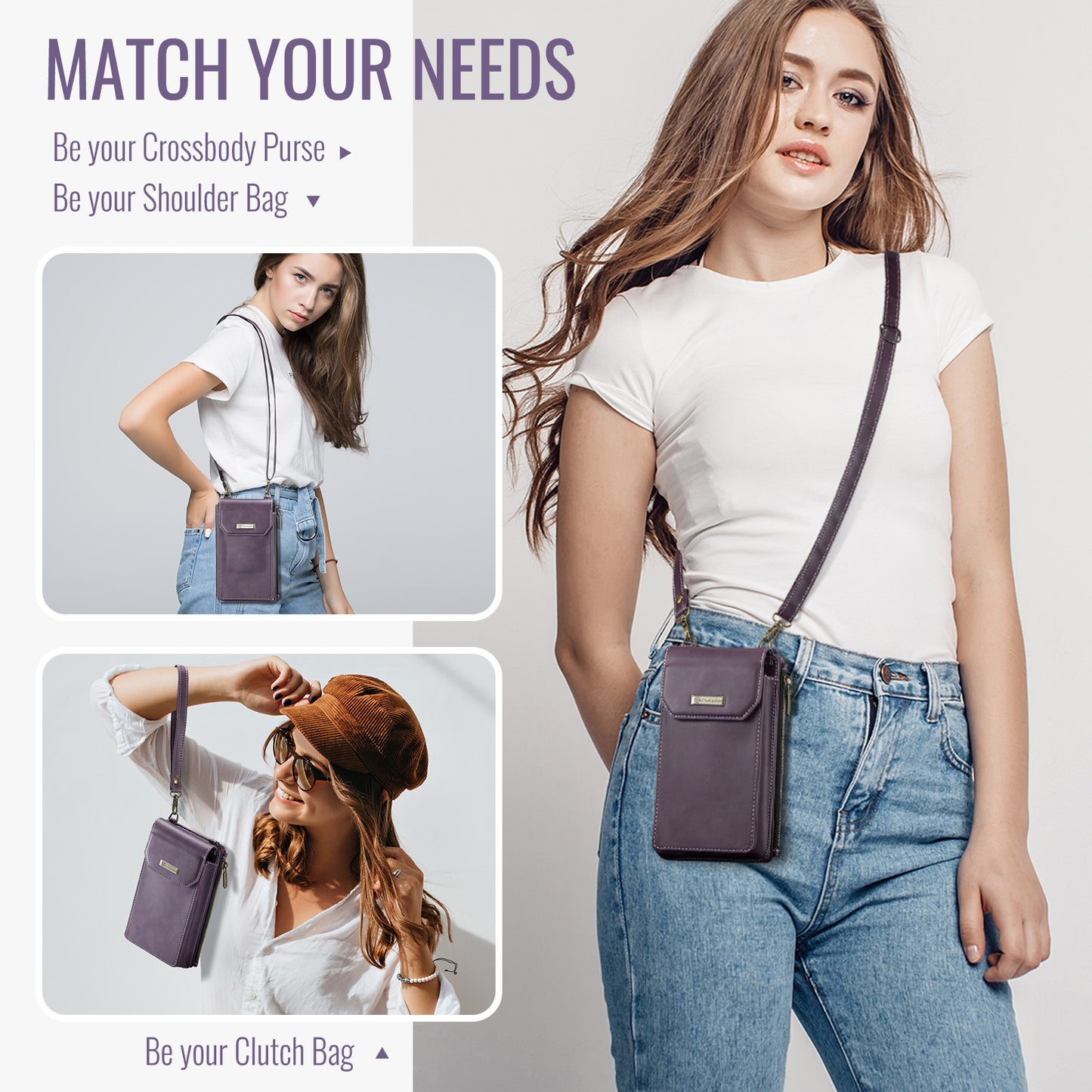 Fashion RFID Crossbody Phone Bag