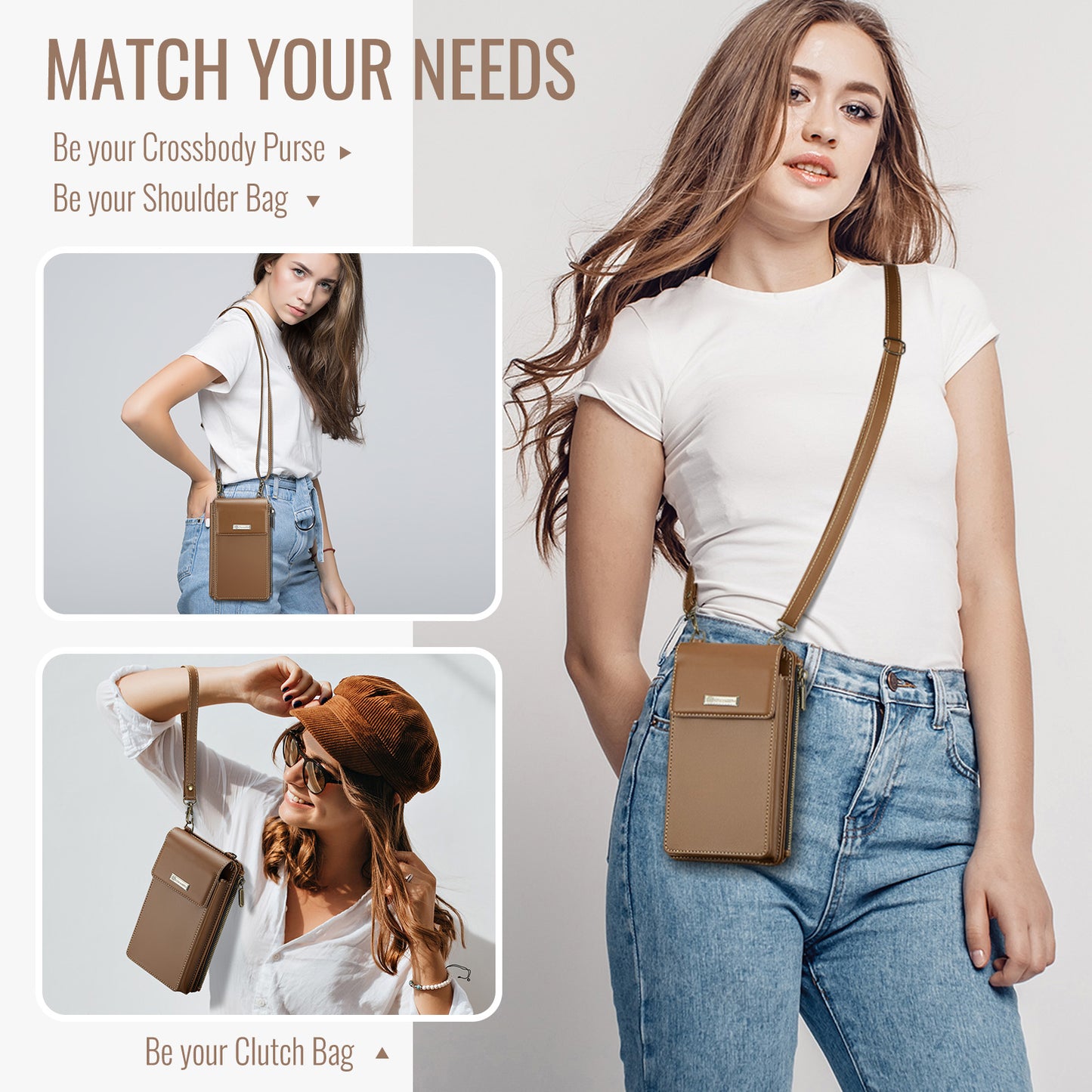 Luxury RFID Crossbody Phone Bag