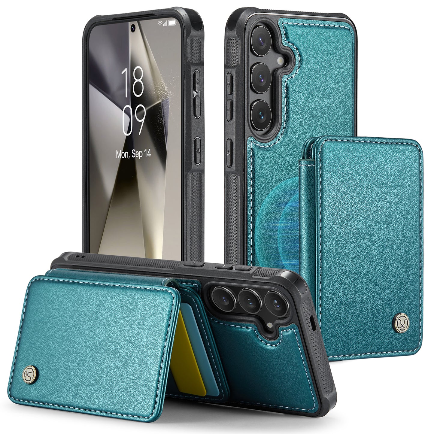 RFID Leather Magnetic Detachable Wallet Phone Case for Samsung Galaxy A Series