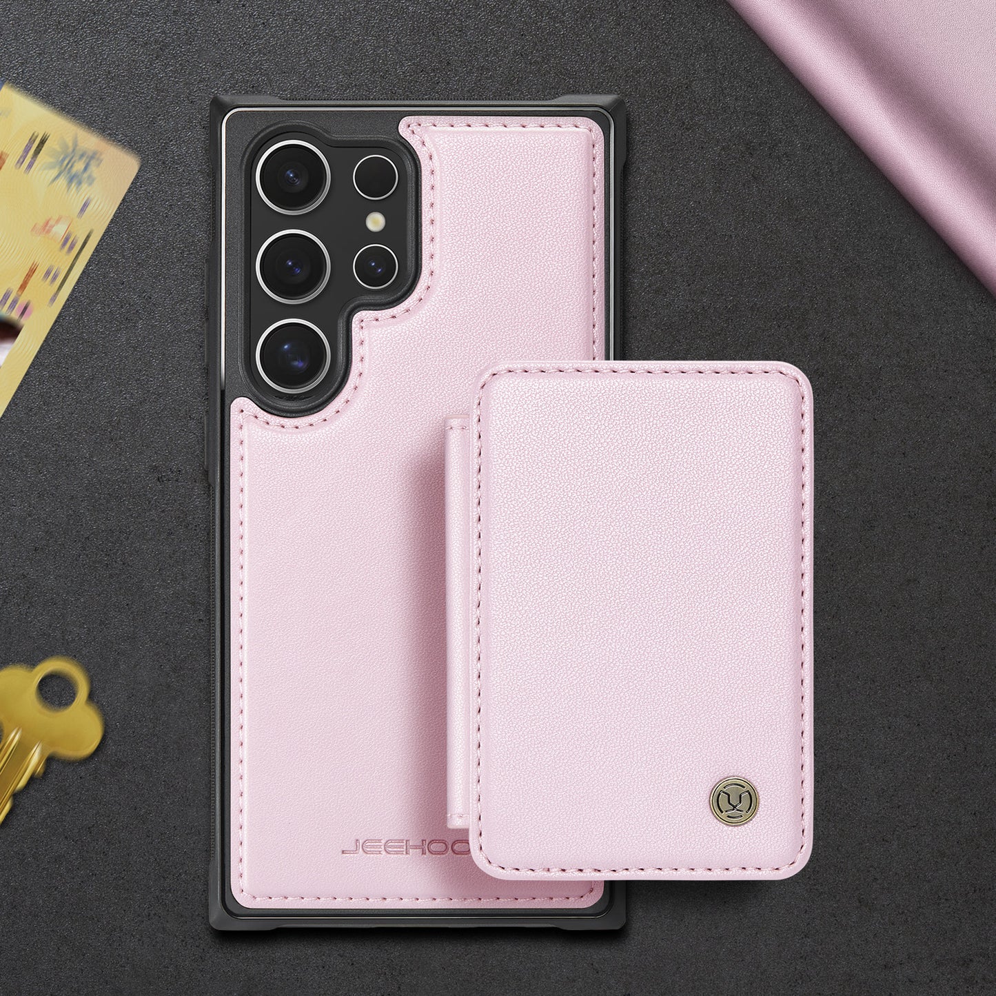 RFID Leather Magnetic Detachable Wallet Phone Case for Samsung Galaxy A Series