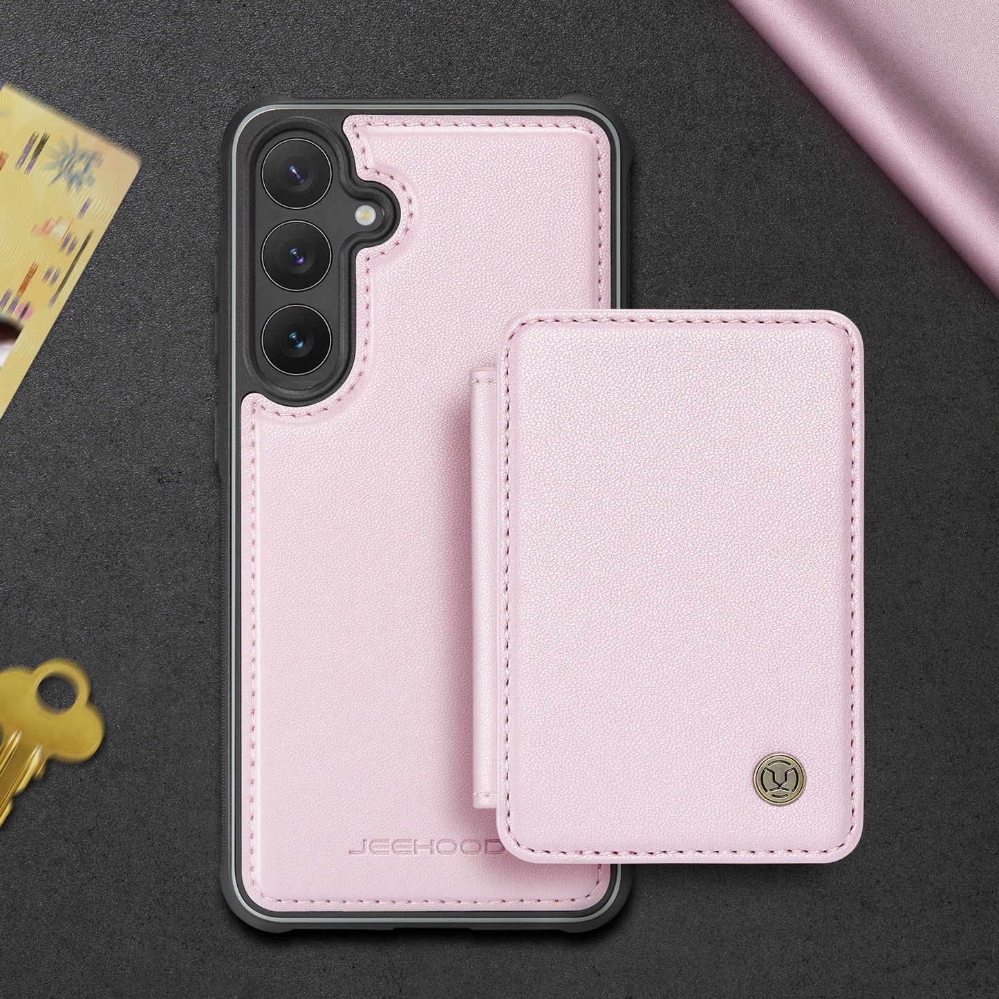 RFID Leather Magnetic Detachable Wallet Phone Case for Samsung Galaxy A Series