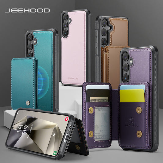 RFID Leather Magnetic Detachable Wallet Phone Case for Samsung Galaxy A Series