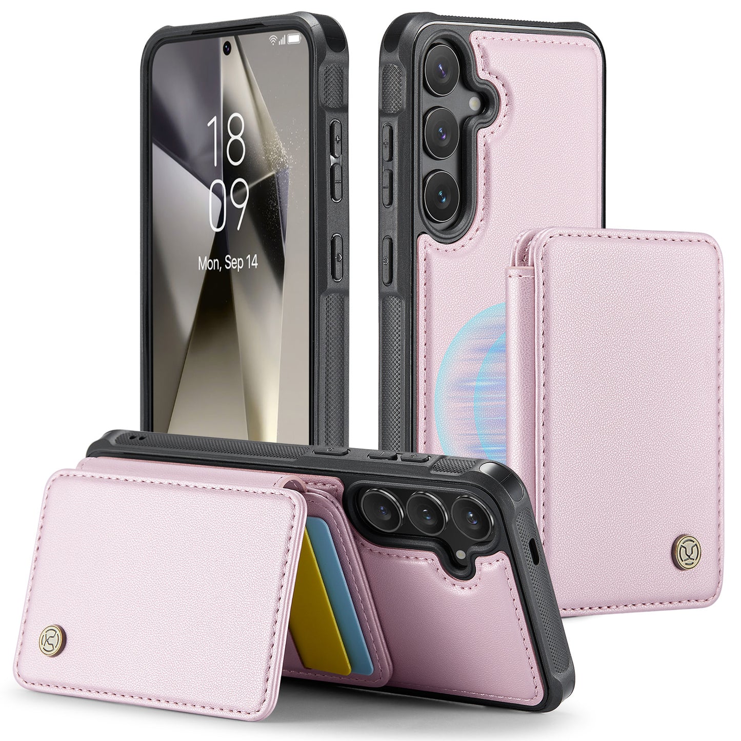 RFID Leather Magnetic Detachable Wallet Phone Case for Samsung Galaxy A Series