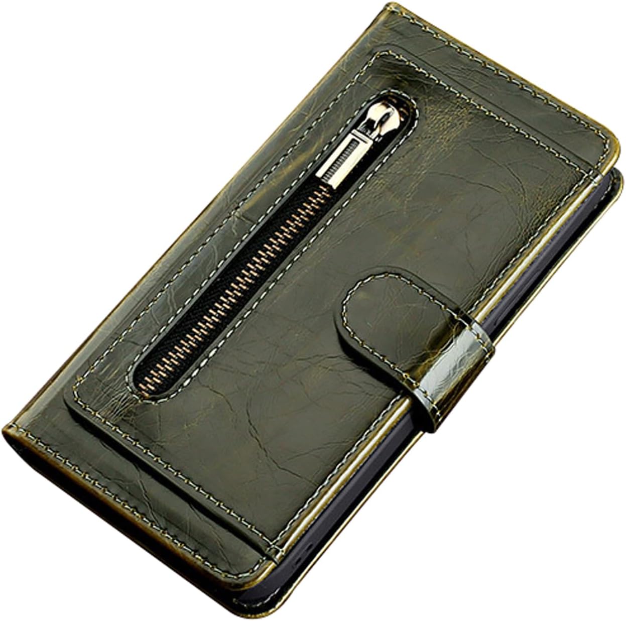 Leather Flip Wallet Phone Cover for iPhone