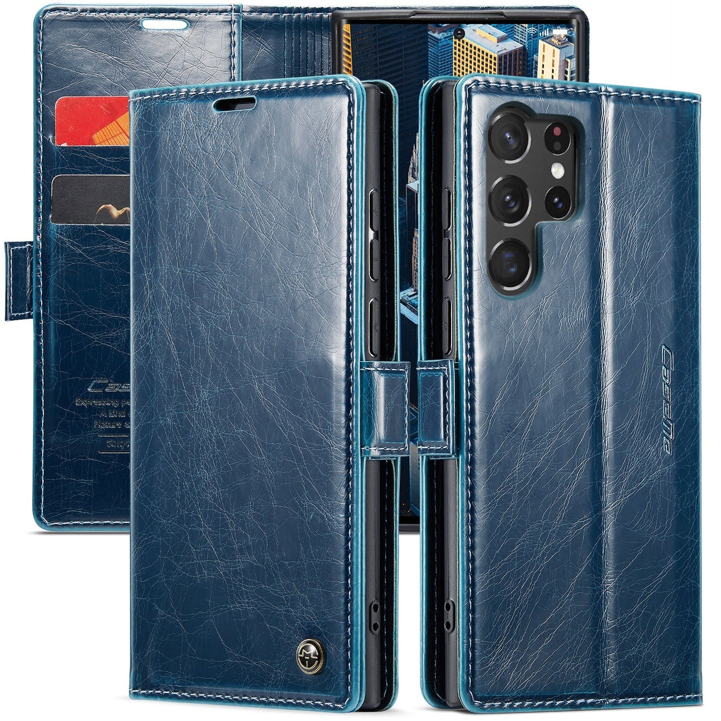 Luxury Flip Leather Phone Case for Samsung Galaxy S