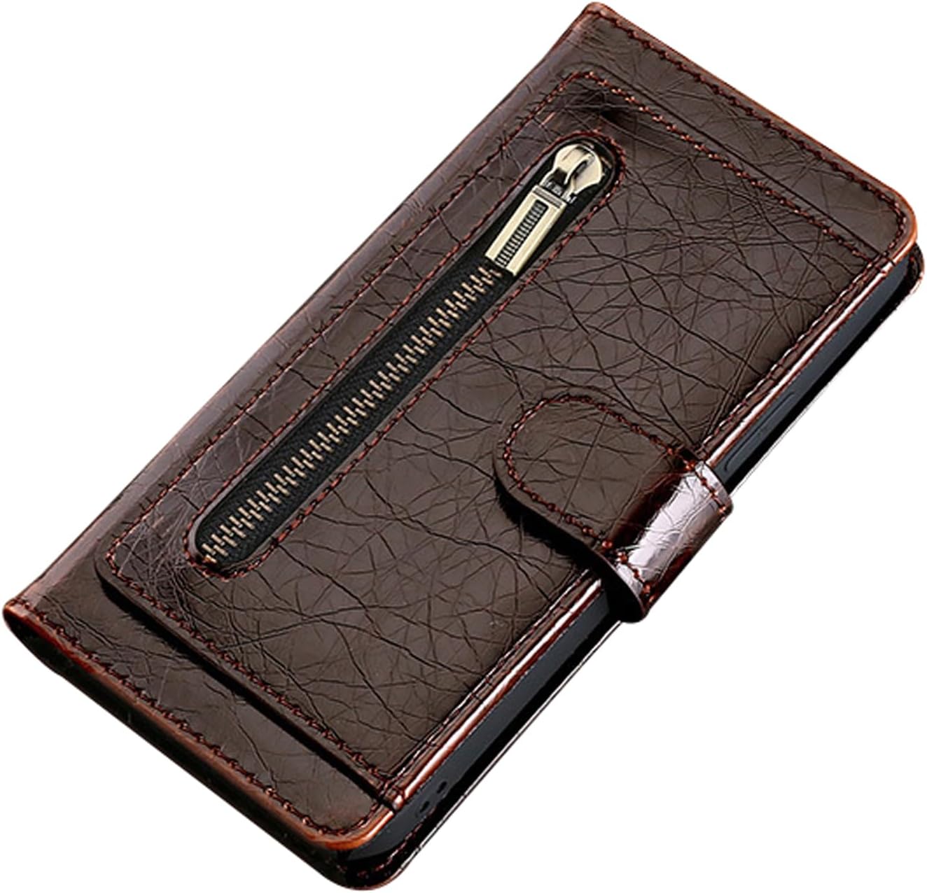 Leather Flip Wallet Phone Cover for iPhone