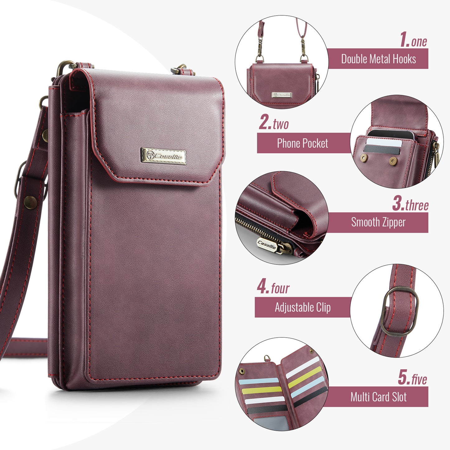 RFID Blocking Crossbody Phone Wallet