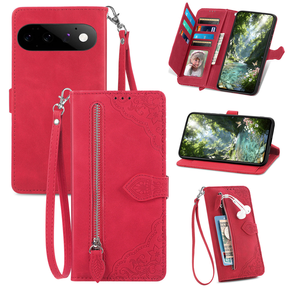 Versatile Elegance Wallet Flip Case for Google Pixel 11