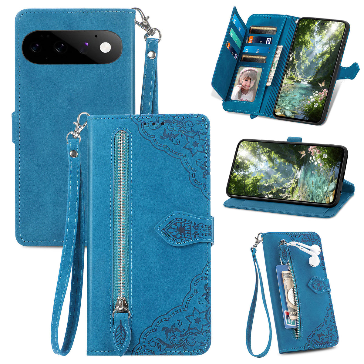 Versatile Elegance Wallet Flip Case for Google Pixel 11