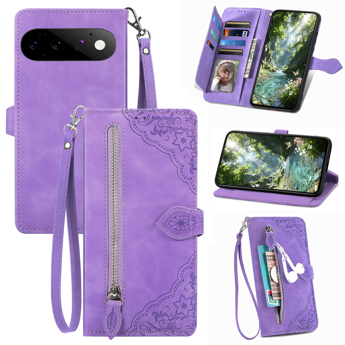 Versatile Elegance Wallet Flip Case for Google Pixel 11