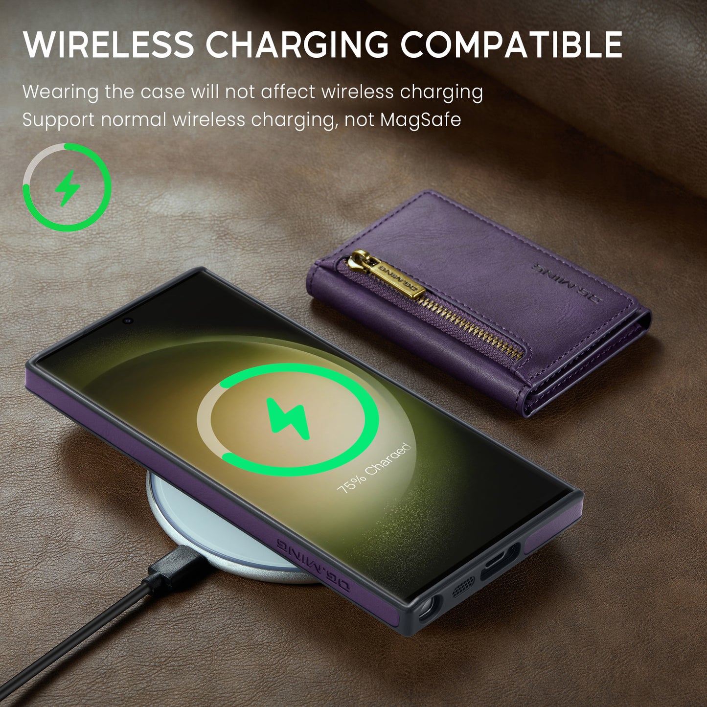 2 in 1 Magnetic RFID Wallet Case for Samsung