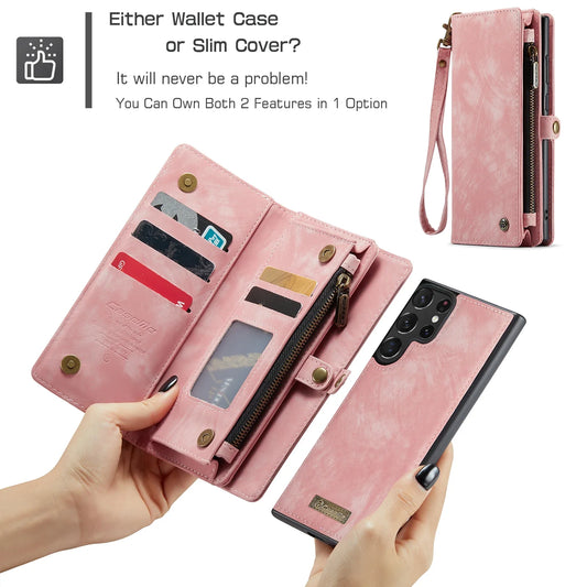 Detachable Leather Wallet Phone Case for Samsung Galaxy