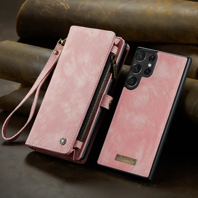 Detachable Leather Wallet Phone Case for Samsung Galaxy