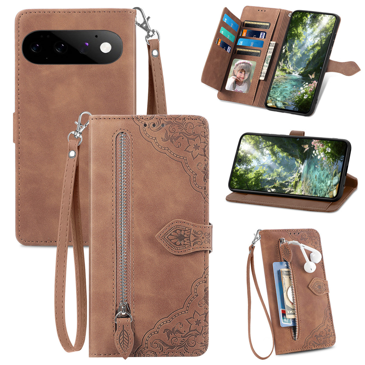 Versatile Elegance Wallet Flip Case for Google Pixel 11