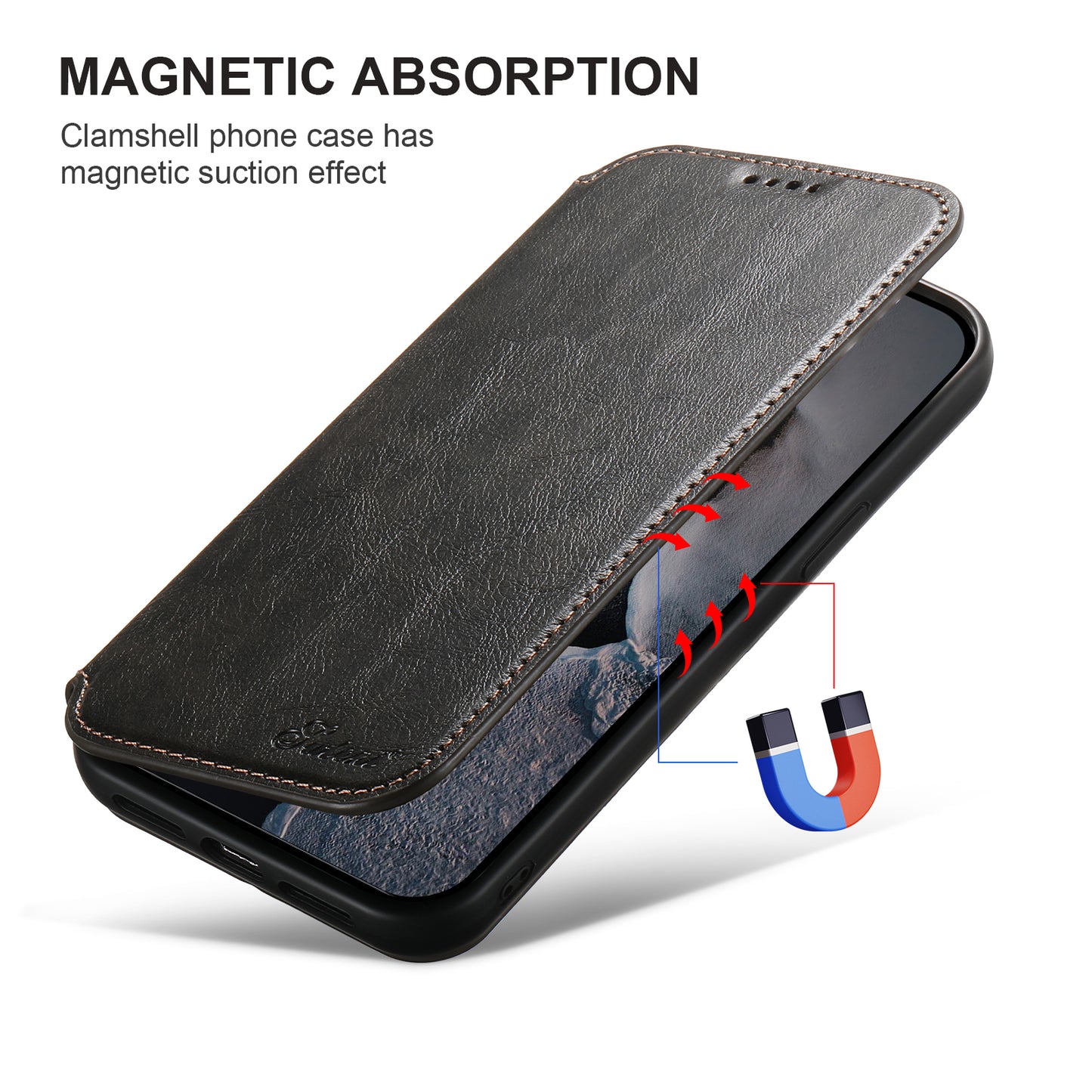 Vintage Magsafe Wallet Flip Case for iPhone