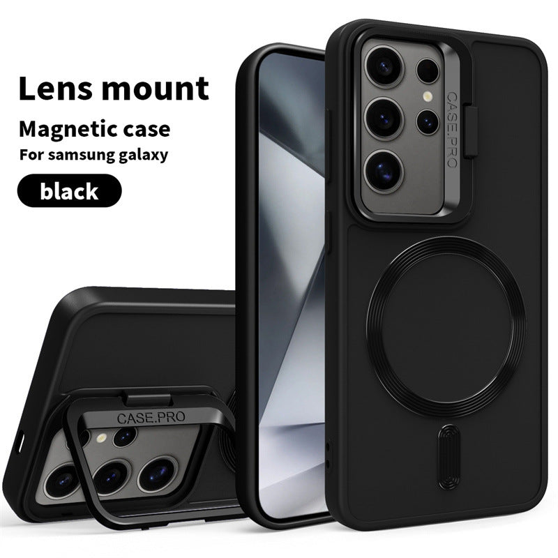 Large Lens Magnetic Holder Phone Case for Samsung Galaxy