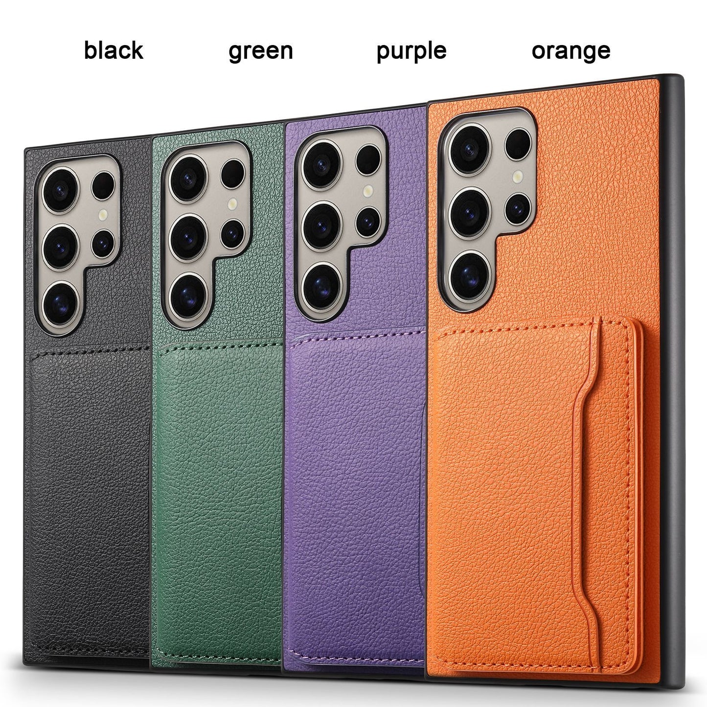 Leather Card Slot Phone Case for Samsung Galaxy