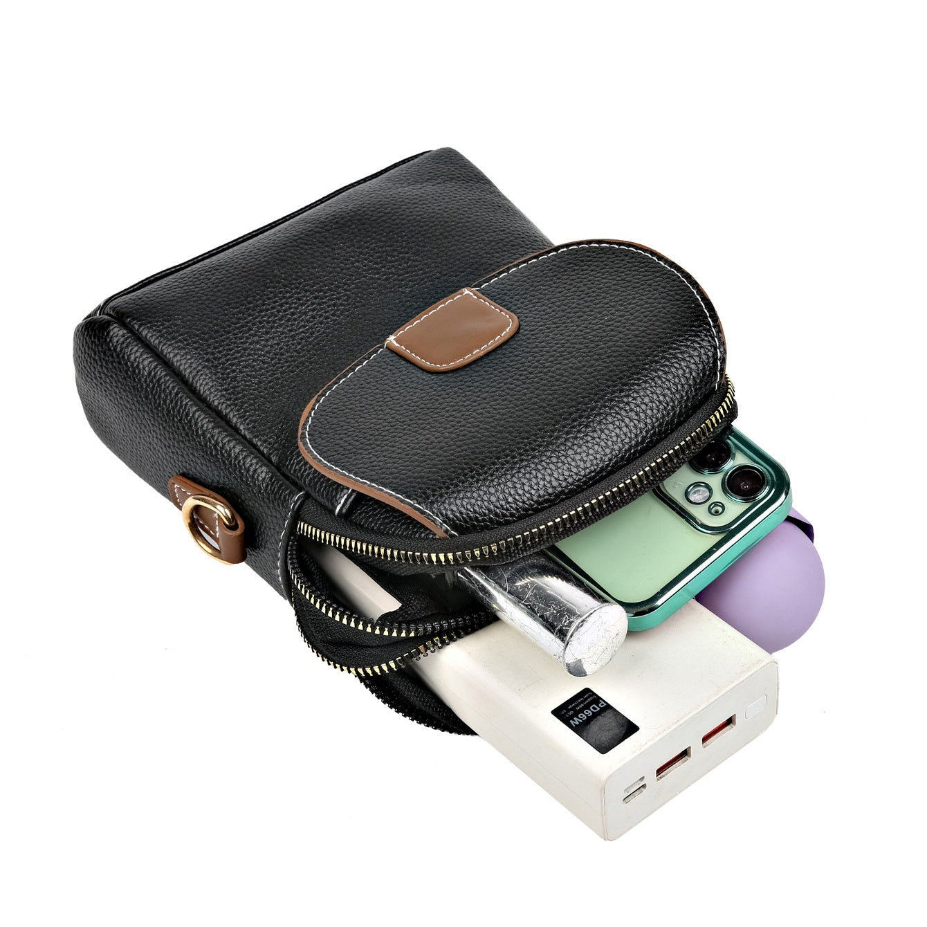 2025 New Women's Soft Leather Crossbody Bag - Mini Shoulder Purse, Fashion Phone Bag with Adjustable Strap