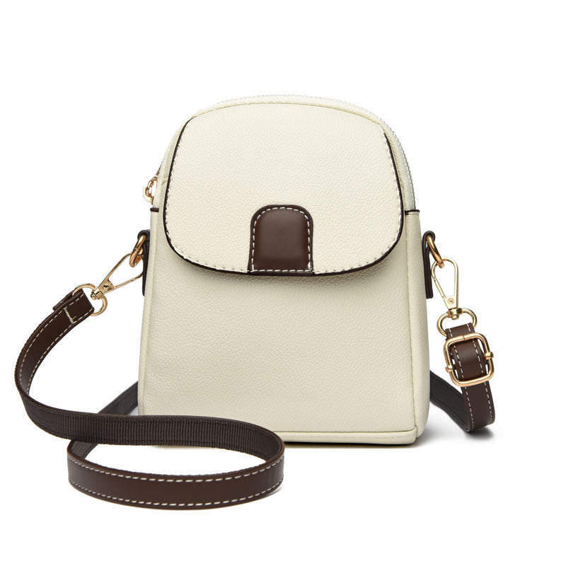 2025 New Women's Soft Leather Crossbody Bag - Mini Shoulder Purse, Fashion Phone Bag with Adjustable Strap