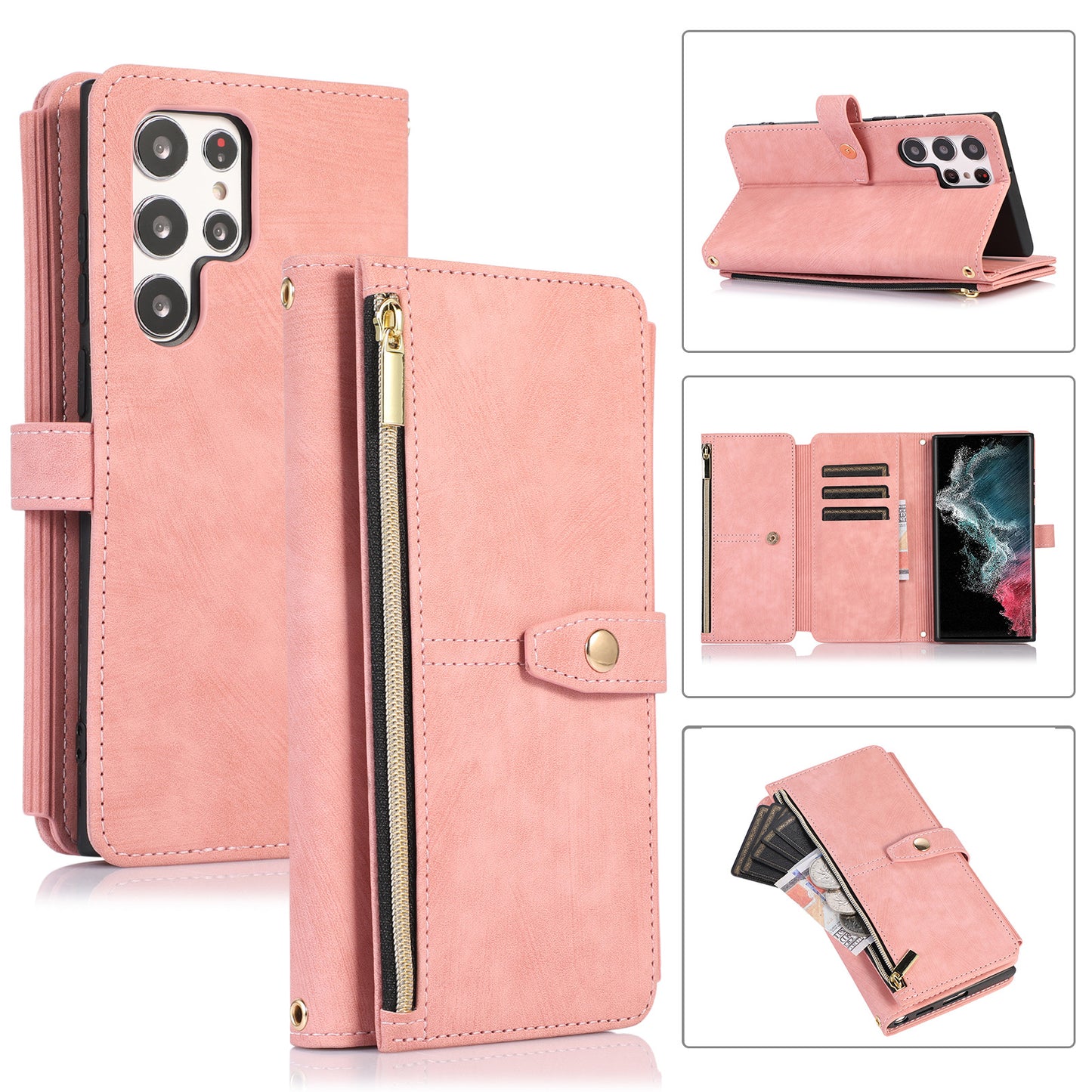 Crossbody Wallet Phone Case for Samsung Galaxy