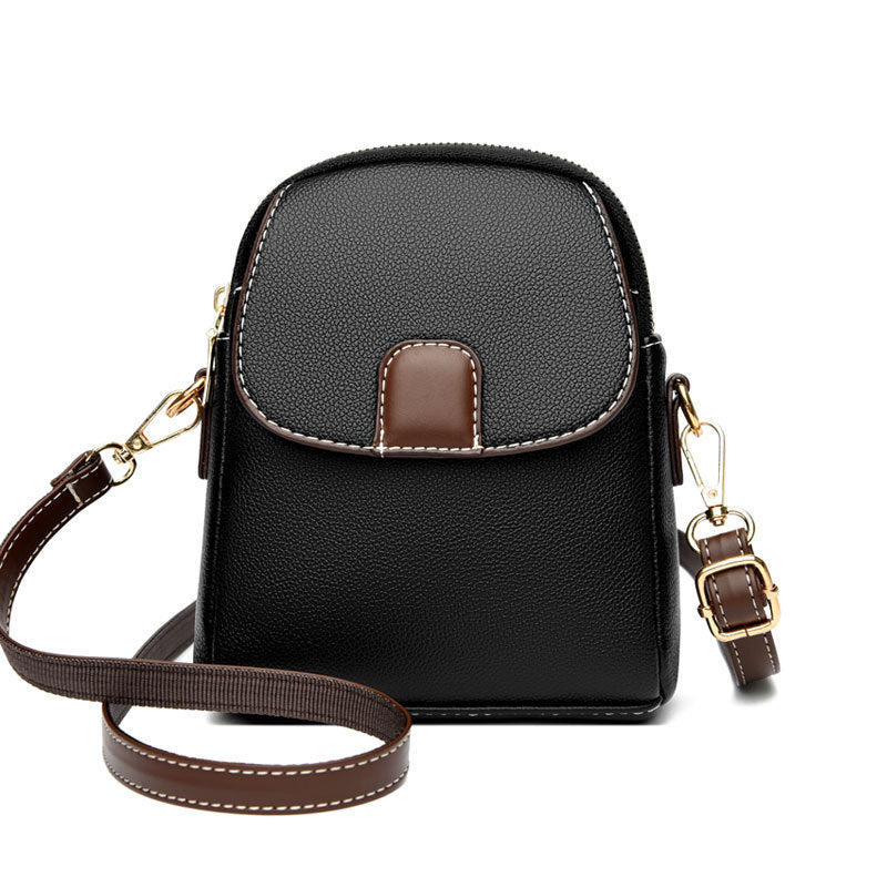 2025 New Women's Soft Leather Crossbody Bag - Mini Shoulder Purse, Fashion Phone Bag with Adjustable Strap