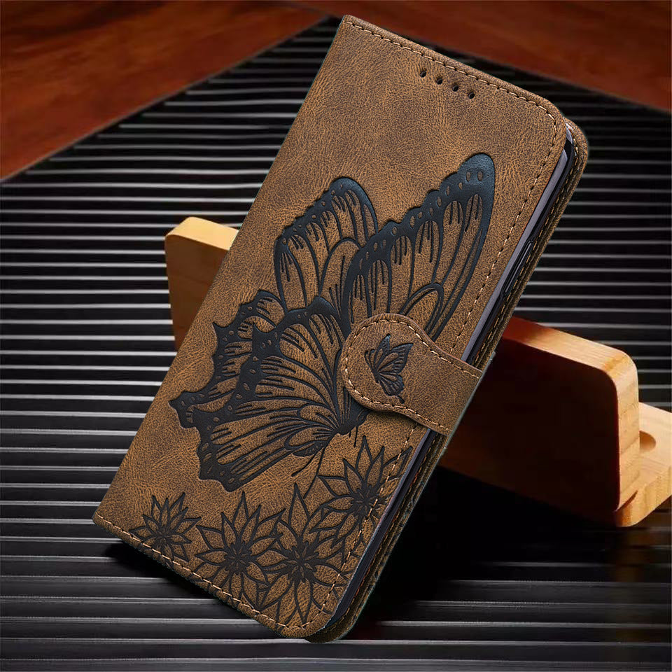 Butterfly Leather Wallet Phone Case for Samsung Galaxy