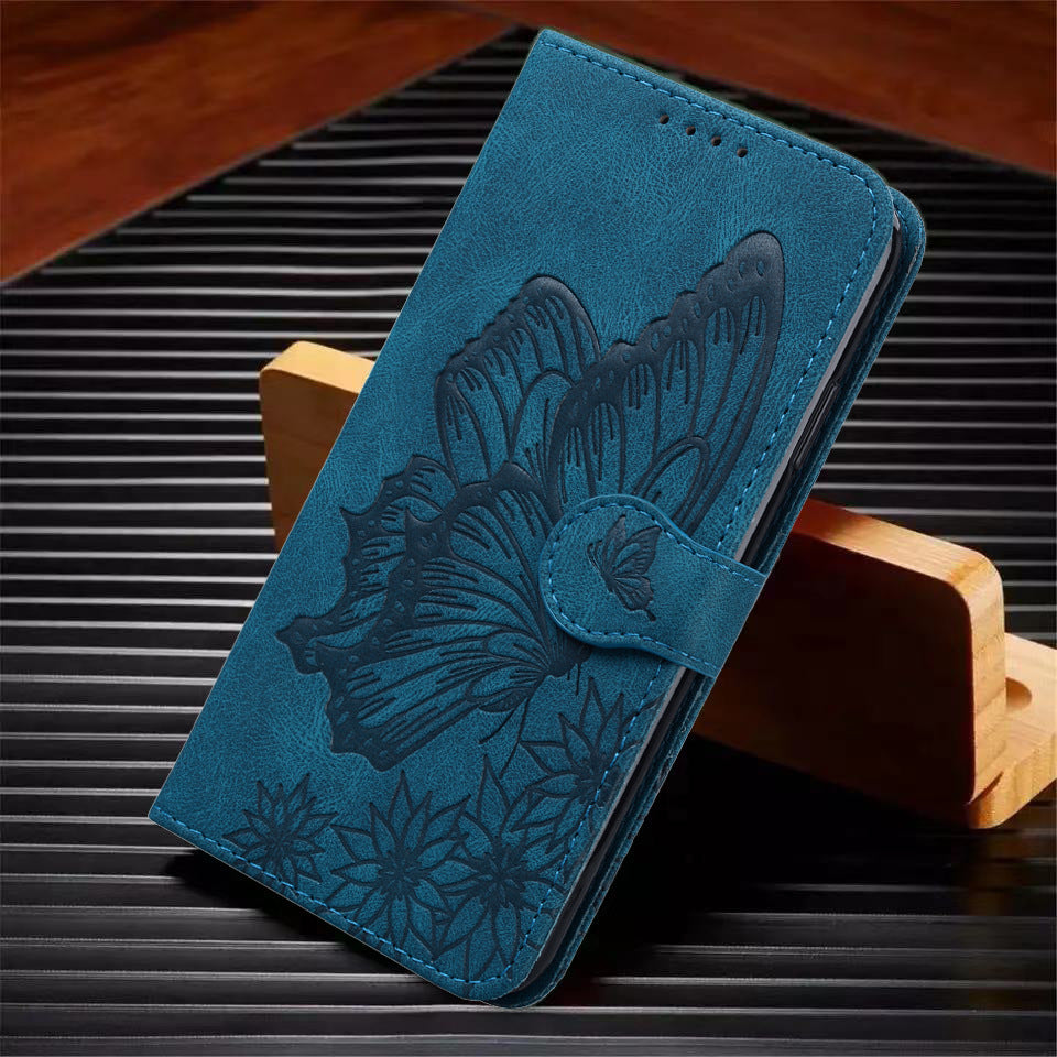 Butterfly Leather Wallet Phone Case for Samsung Galaxy