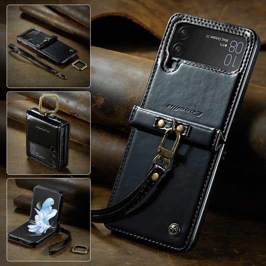 Multifunctional Leather Case For Galaxy Z Flip