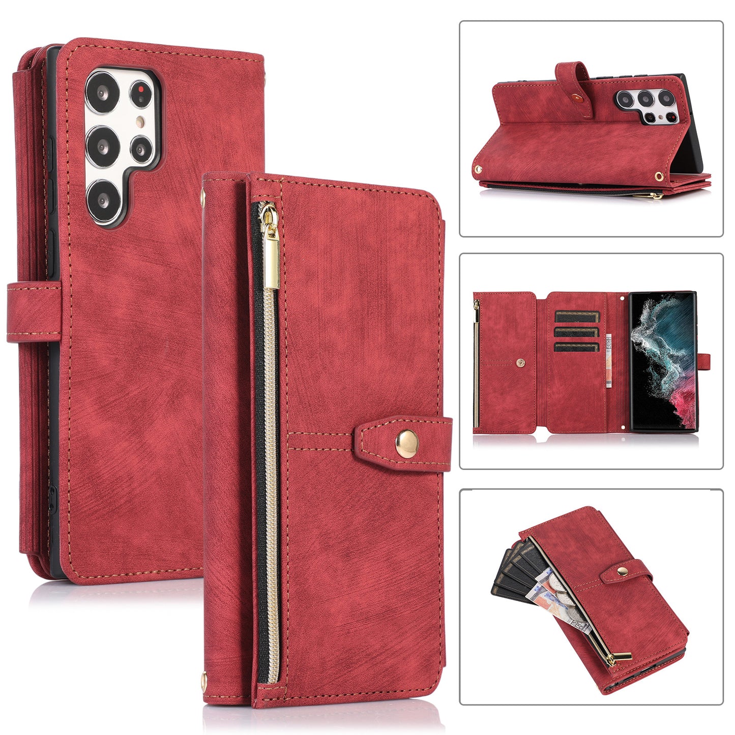 Crossbody Wallet Phone Case for Samsung Galaxy