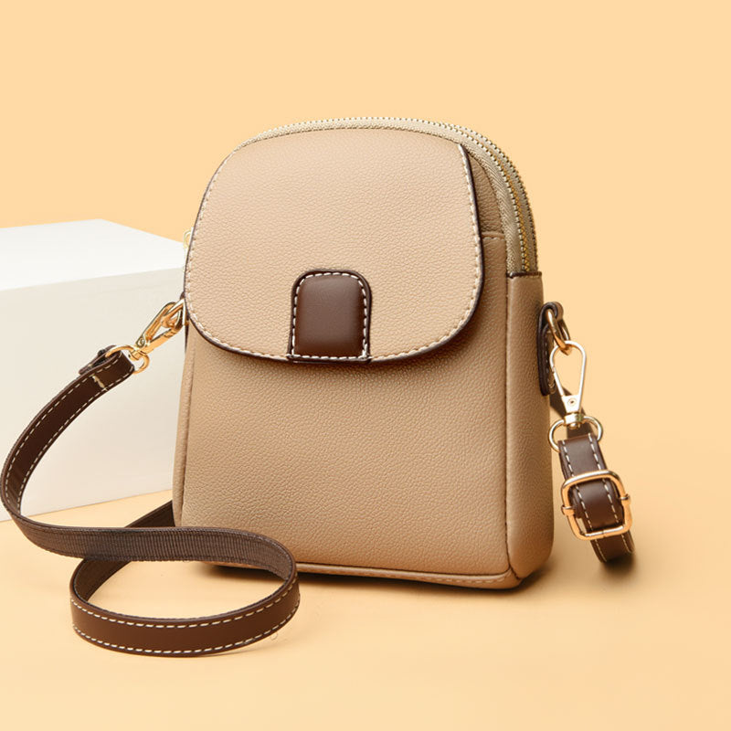 2025 New Women's Soft Leather Crossbody Bag - Mini Shoulder Purse, Fashion Phone Bag with Adjustable Strap