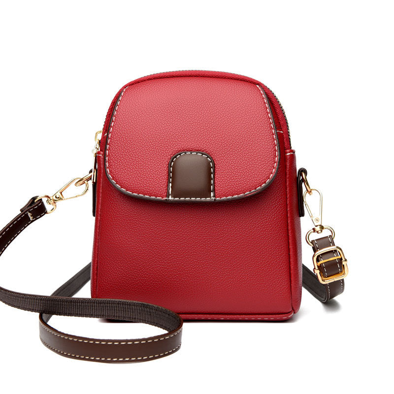 2025 New Women's Soft Leather Crossbody Bag - Mini Shoulder Purse, Fashion Phone Bag with Adjustable Strap