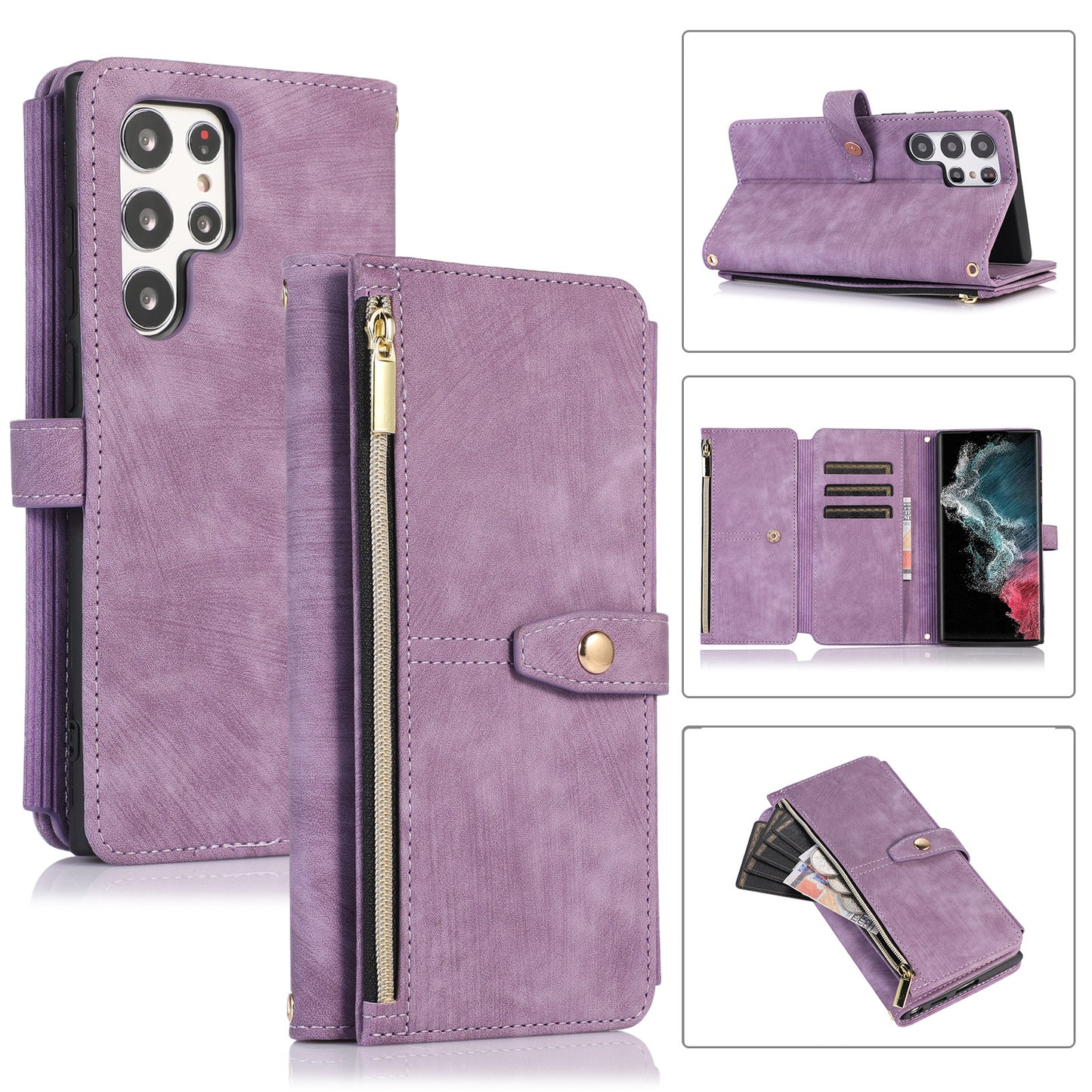 Crossbody Wallet Phone Case for Samsung Galaxy