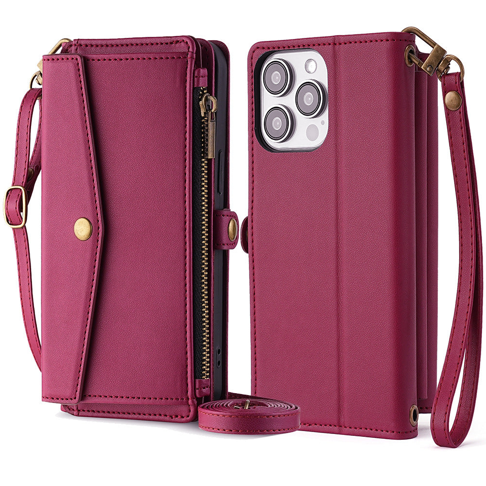 Versatile High-Capacity Wallet Phone Case for iPhone