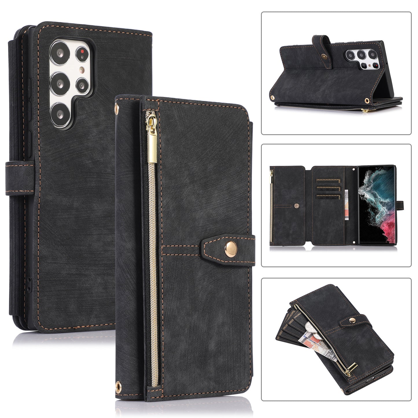 Crossbody Wallet Phone Case for Samsung Galaxy