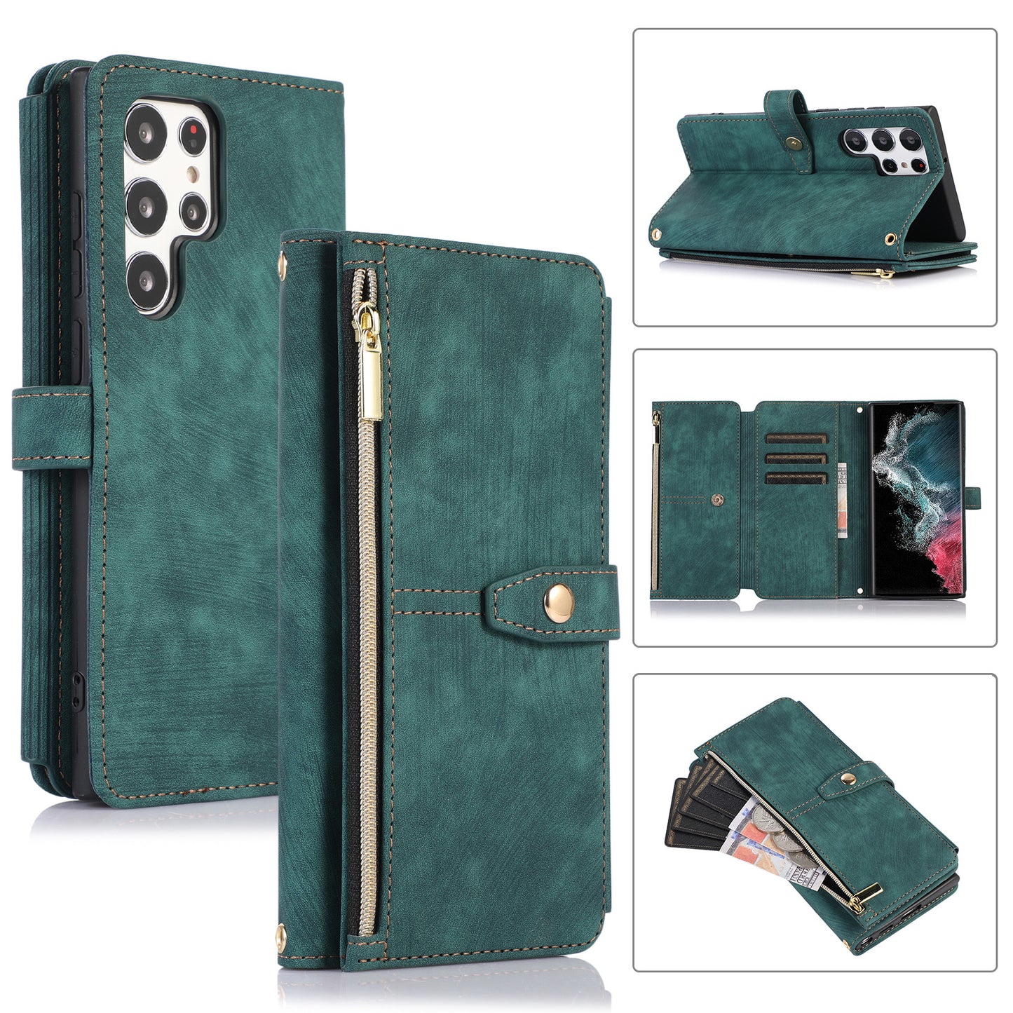 Crossbody Wallet Phone Case for Samsung Galaxy