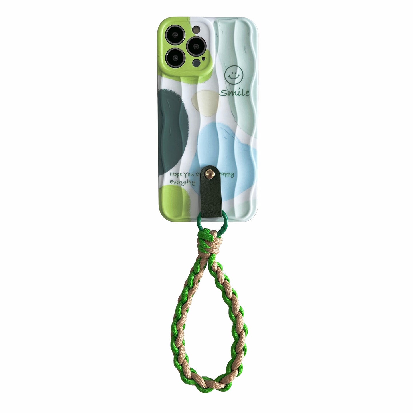 Contrast Green Braided Bracelet Phone Case for iPhone