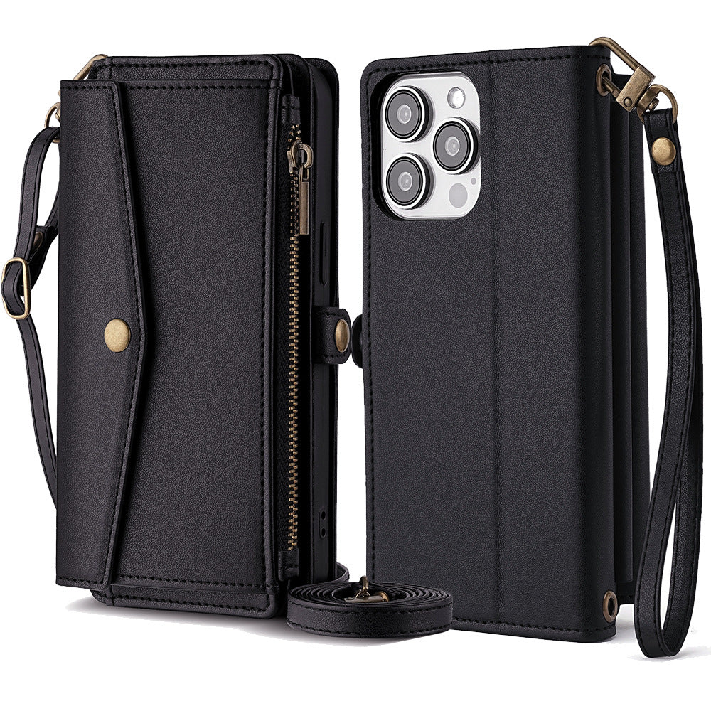 Versatile High-Capacity Wallet Phone Case for iPhone