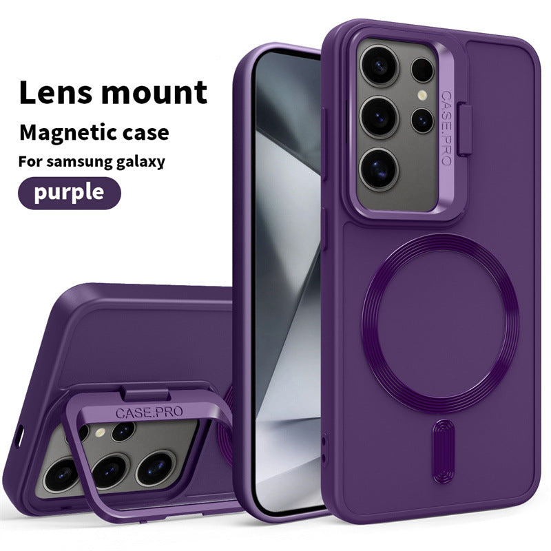 Large Lens Magnetic Holder Phone Case for Samsung Galaxy