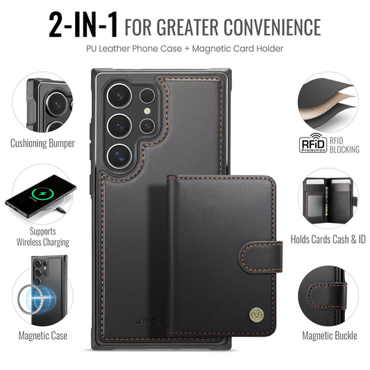 Detachable Magsafe Card Holder Phone Case for Samsung