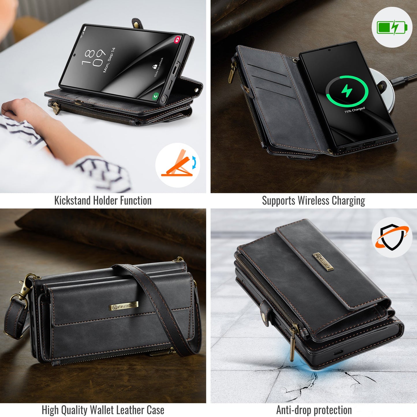 Hight Quality Wallet Leather Case  for Samsung