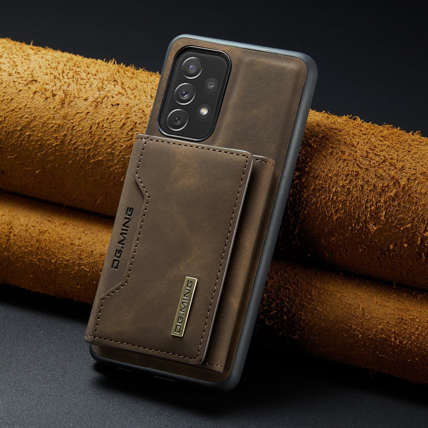 Estuche tipo billetera de cuero desmontable 2 en 1 para Samsung Galaxy